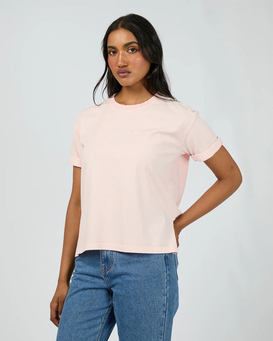 All About Eve Washed Tee - Light Pink