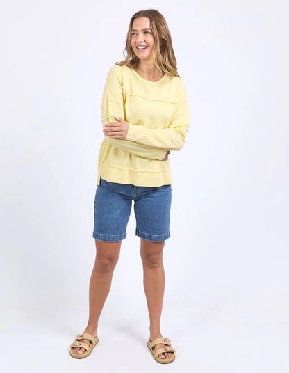 Foxwood Jayne Throw On Top - Lemon