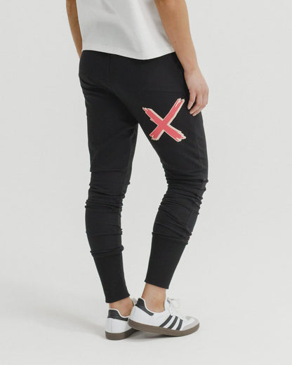 Homelee Apartment Pants - Alpine - Black with Coral Shadow X