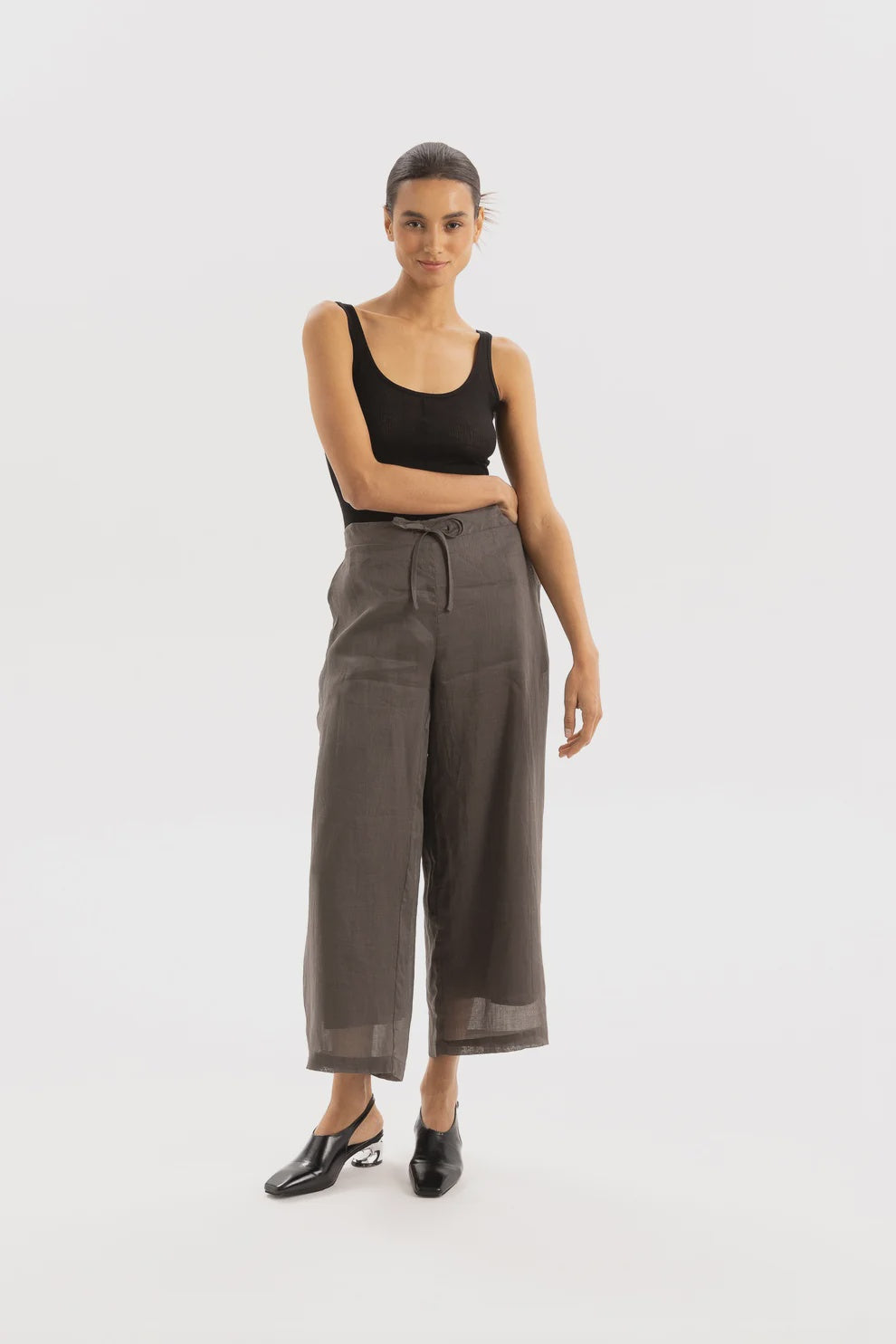 Two by Two Milly Pants - Charcoal