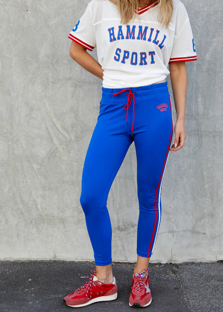 Hammill & Co Varsity Leggings - Royal, Red, White