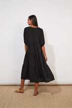 Load image into Gallery viewer, Haven Tanna Tiered Maxi Dress Jet
