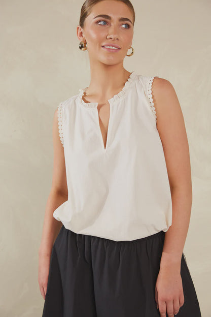 Haven Adelfia Tie Top - Cannoli