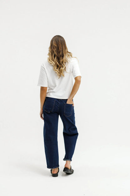 Homelee Barrel Jeans - Indigo Wash