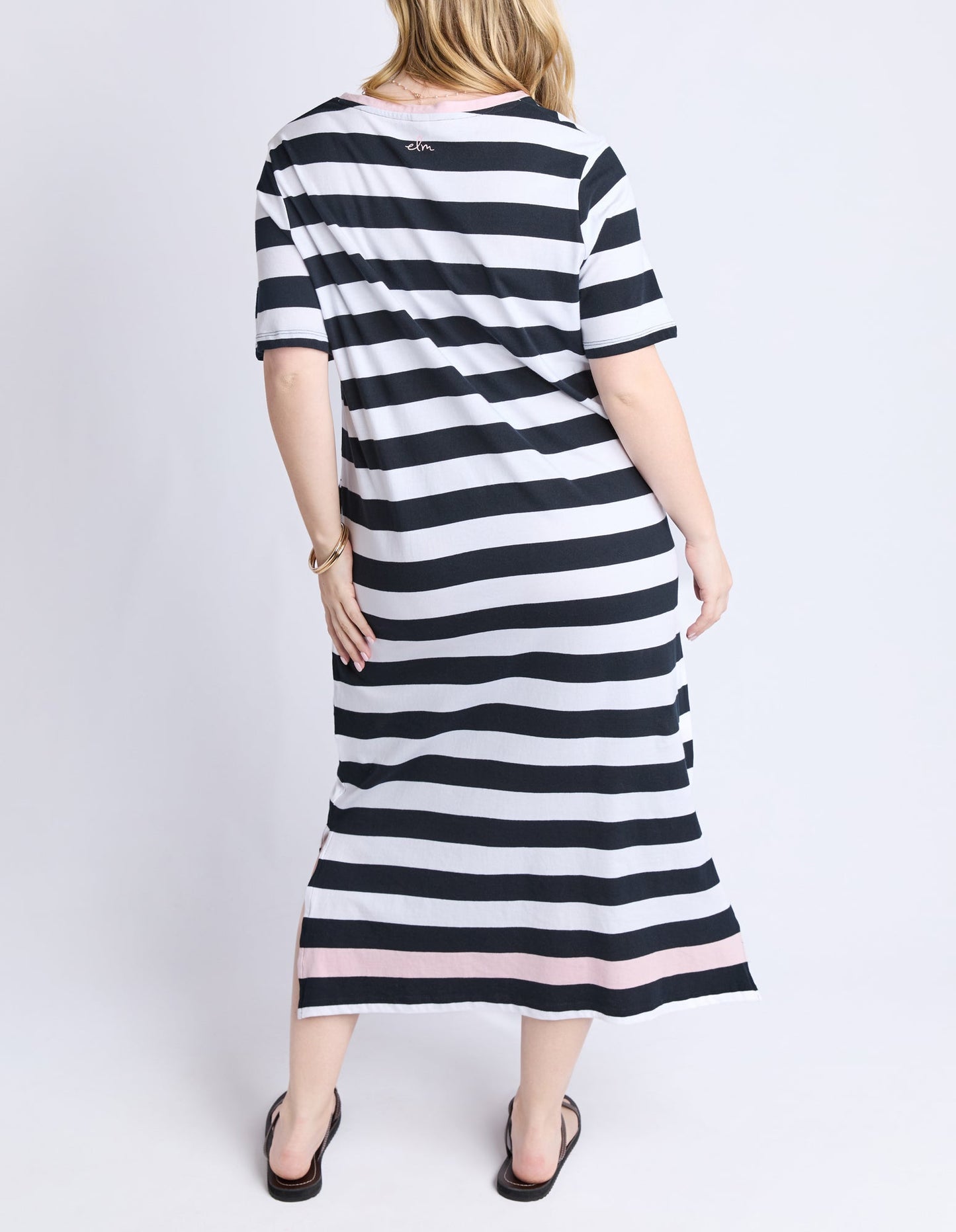 Elm Sorrento Dress - Black and White Stripe