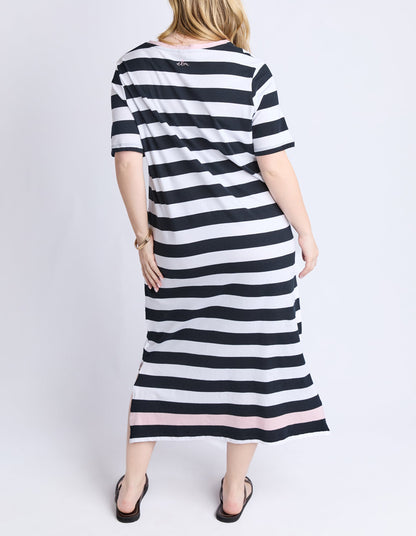 Elm Sorrento Dress - Black and White Stripe