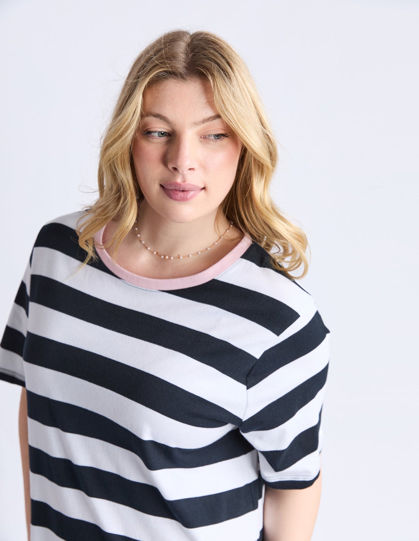 Elm Sorrento Dress - Black and White Stripe