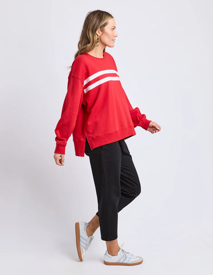 Elm Amelie Crew - Cranberry