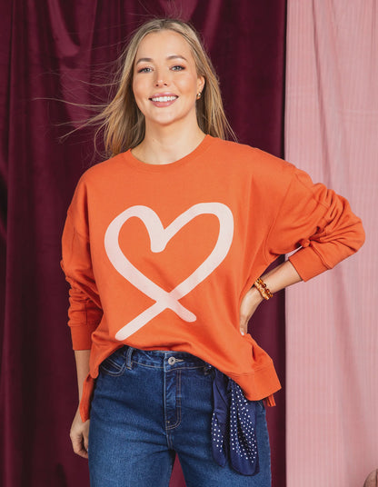 Elm Elin Crew - Orange