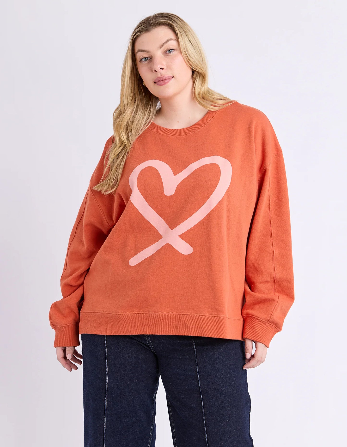 Elm Elin Crew - Orange