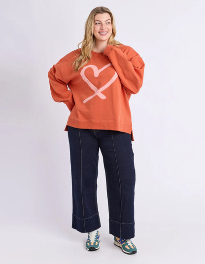 Elm Elin Crew - Orange