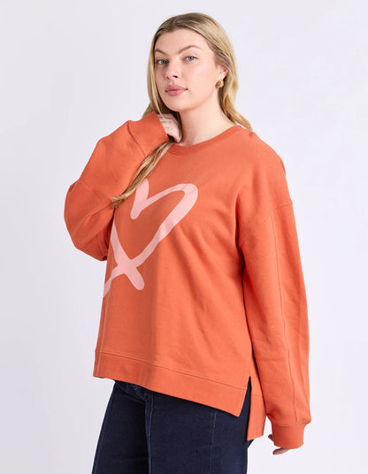 Elm Elin Crew - Orange