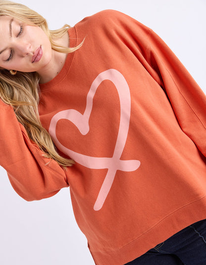 Elm Elin Crew - Orange