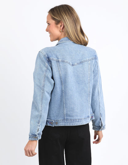 Elm Becca Denim Jacket - Light Blue Wash