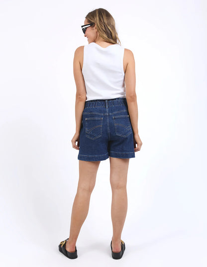 Elm Lennox Denim Short - Dark Blue Wash