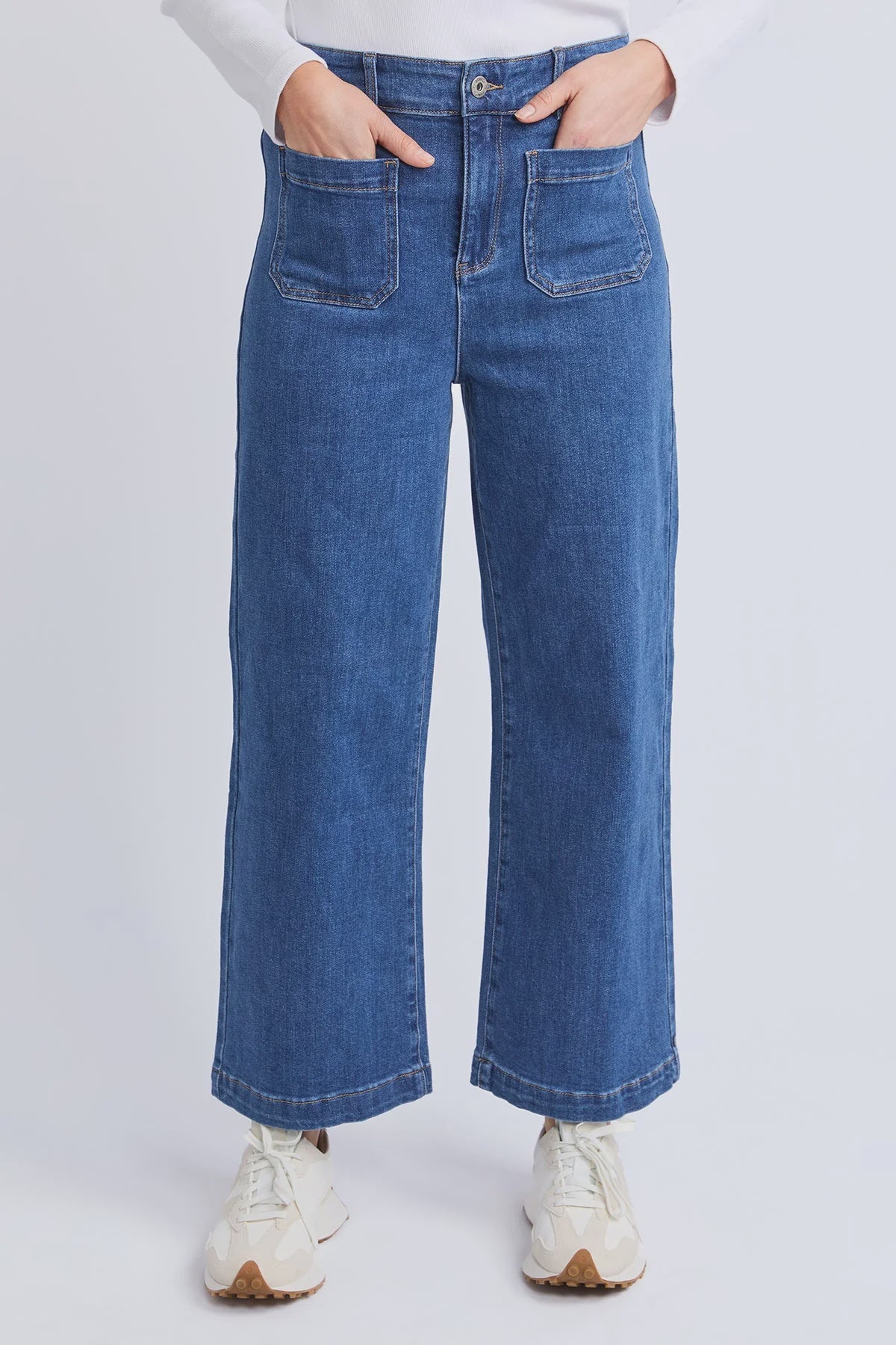 Elm Alyssa Front Pocket Jean - Dark Blue Wash