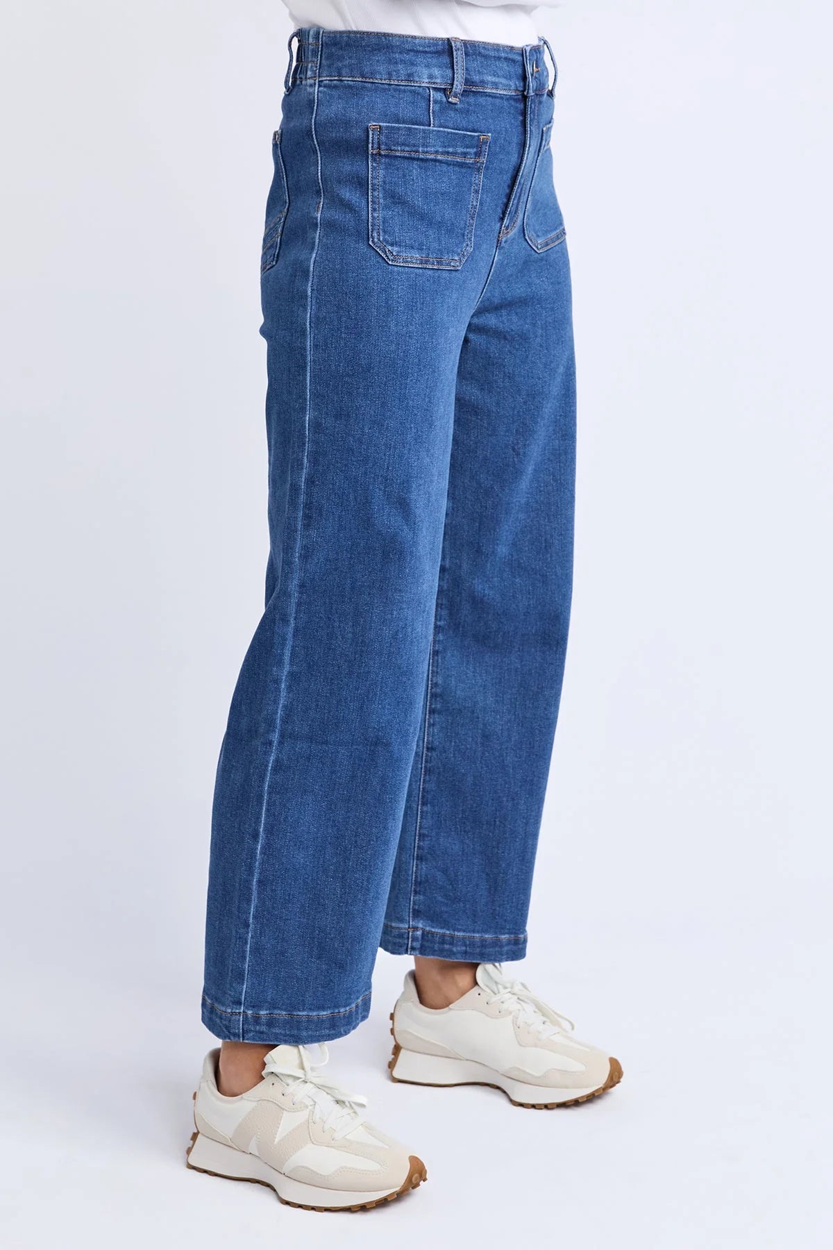 Elm Alyssa Front Pocket Jean - Dark Blue Wash