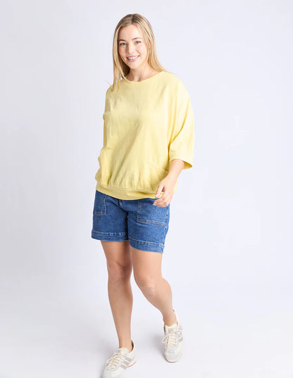 Elm Mazie Sweat - Pale Banana