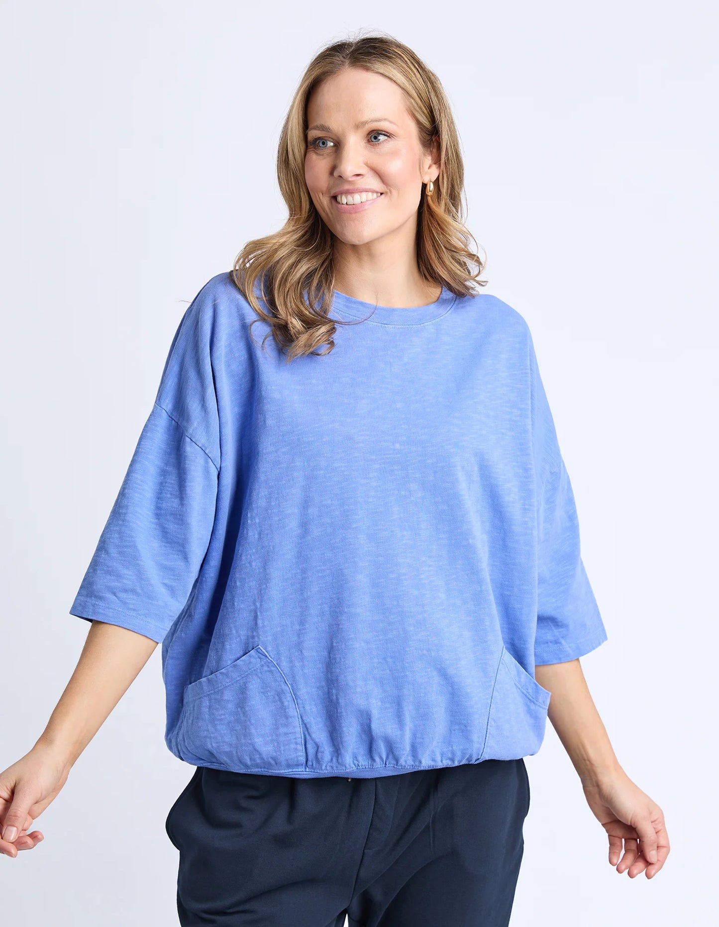 Elm Mazie Sweat - Cornflower