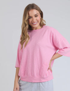 Elm Mazie Sweat - Strawberry Pink