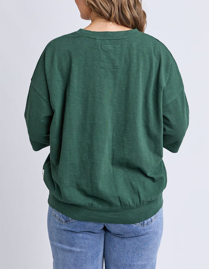 Elm Mazie Crew - Winter Green