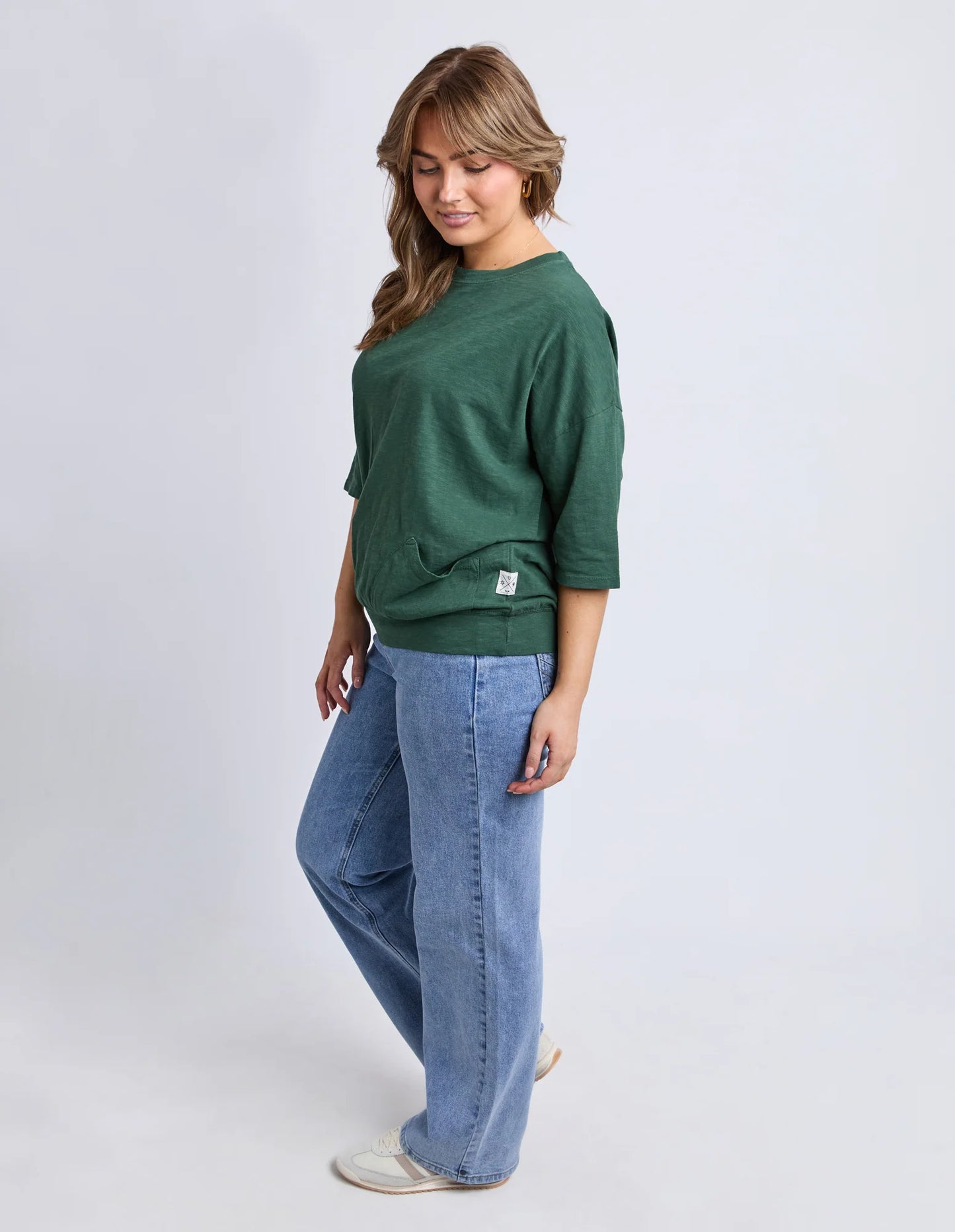 Elm Mazie Crew - Winter Green