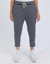 Load image into Gallery viewer, Elm Brunch Pant - Navy with White Stripe
