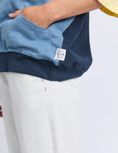 Elm Mazie Sweat - Bsha/Banana & Navy