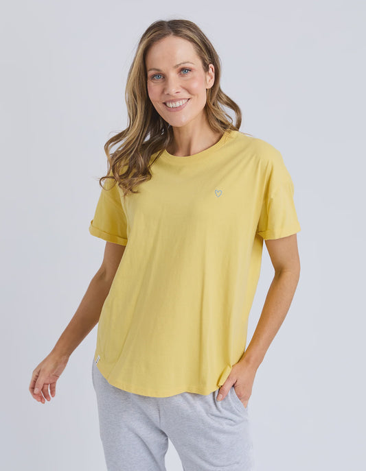 Elm Halli S/S Tee - Lemon