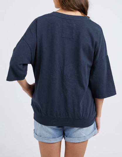 Elm Mazie Vee Neck - Navy