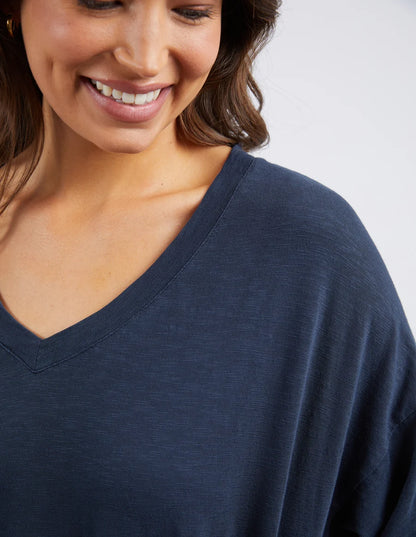 Elm Mazie Vee Neck - Navy