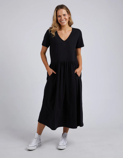 Elm Mimi Midi Dress Black