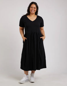 Elm Mimi Midi Dress Black