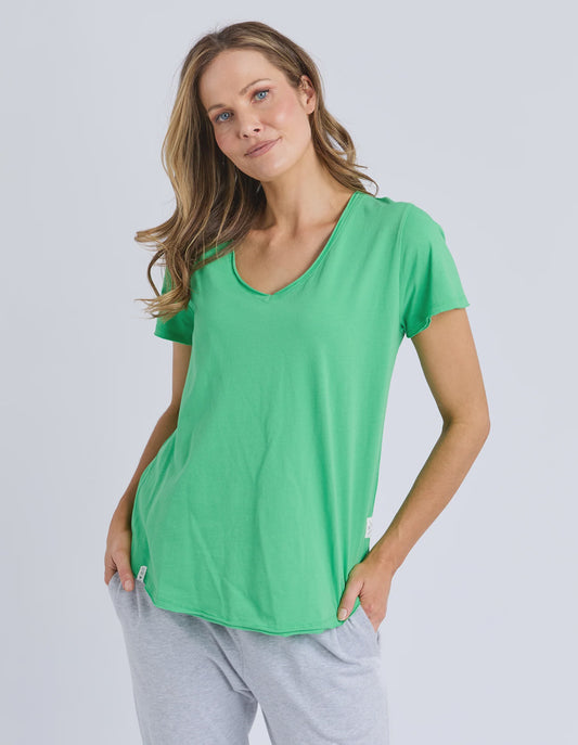 Elm Pima Vee Tee - Spring Green