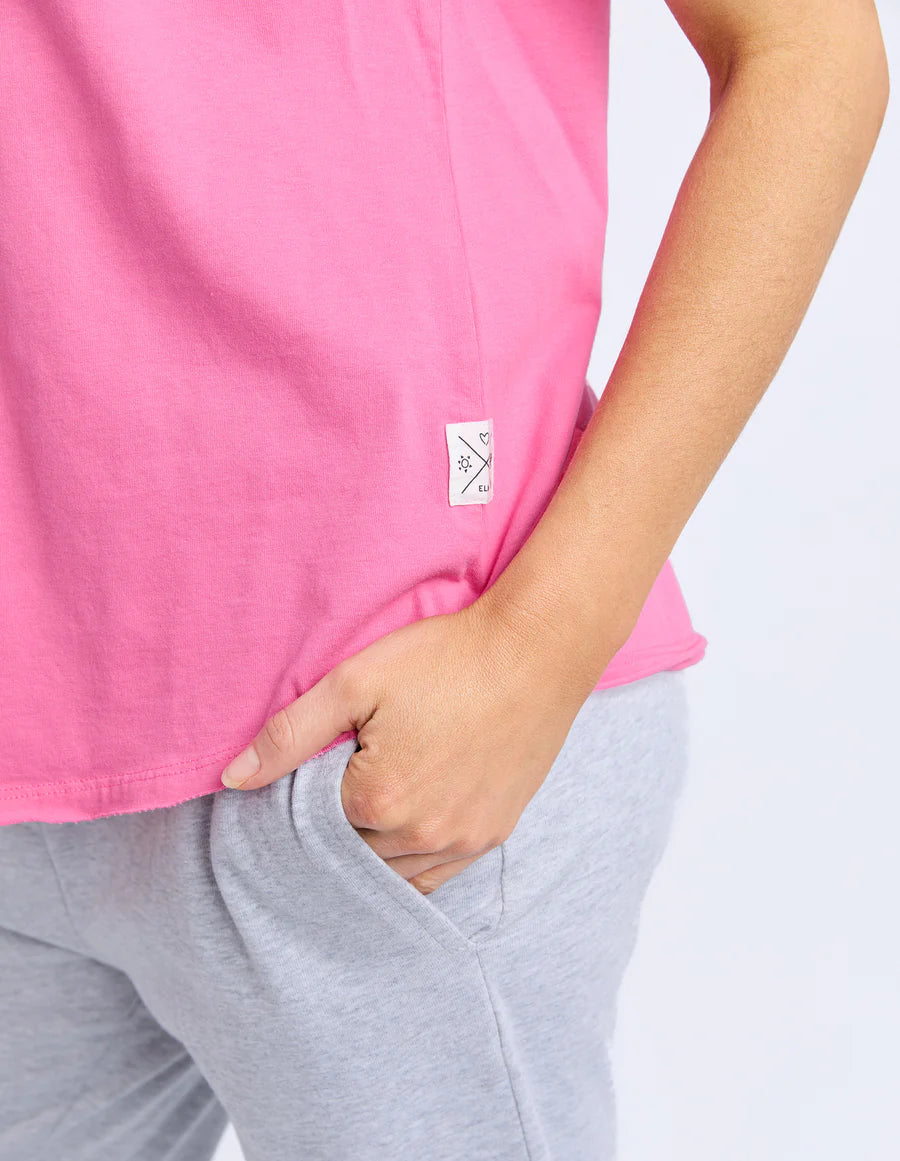 Elm Pima Vee Tee - Aurora Pink