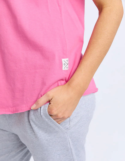 Elm Pima Vee Tee - Aurora Pink