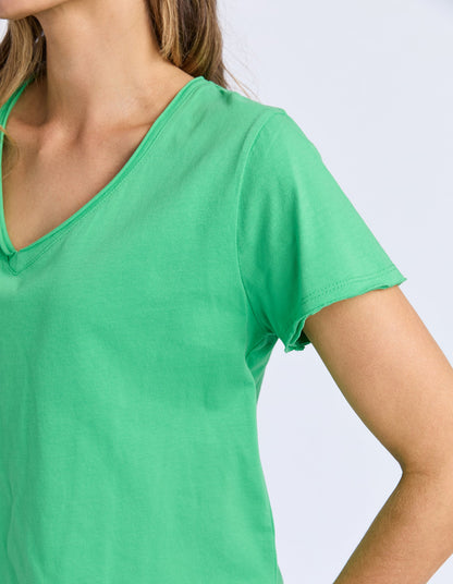 Elm Pima Vee Tee - Spring Green