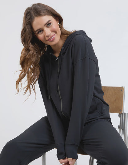Elm Alexis Zip Hoodie - Black
