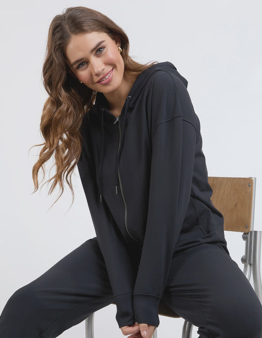 Elm Alexis Zip Hoodie - Black