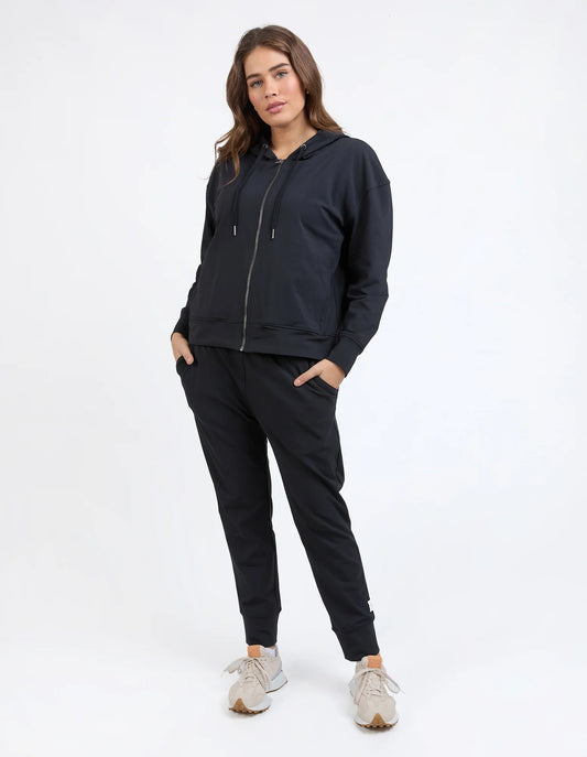 Elm Alexis Zip Hoodie - Black