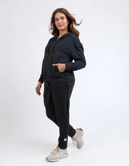 Elm Alexis Zip Hoodie - Black