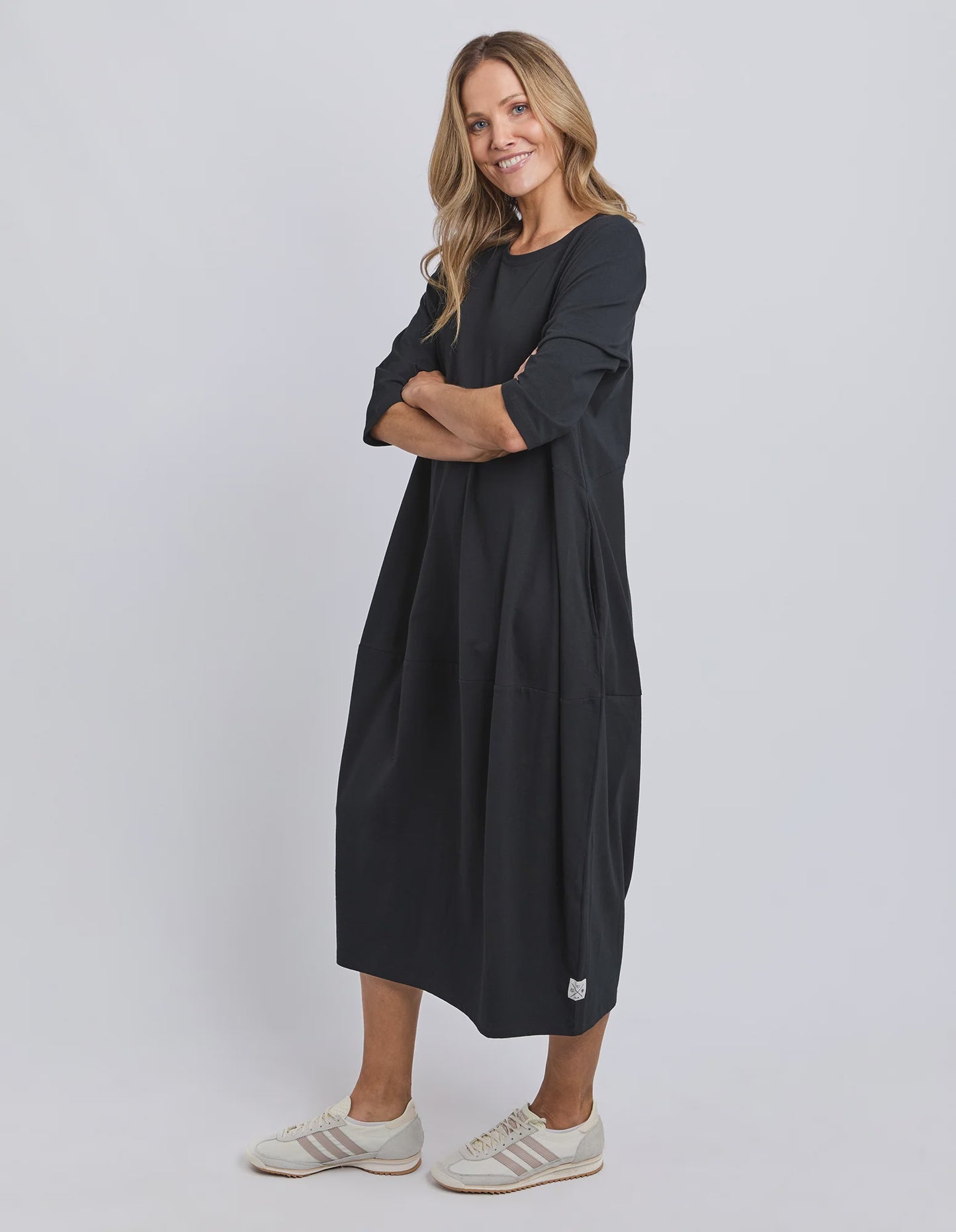 Elm Diana Dress 3/4 Sleeve - Black