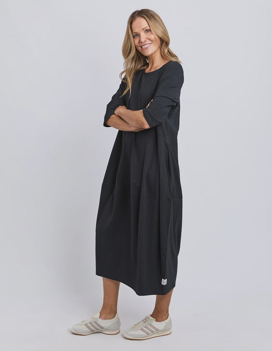 Elm Diana Dress 3/4 Sleeve - Black