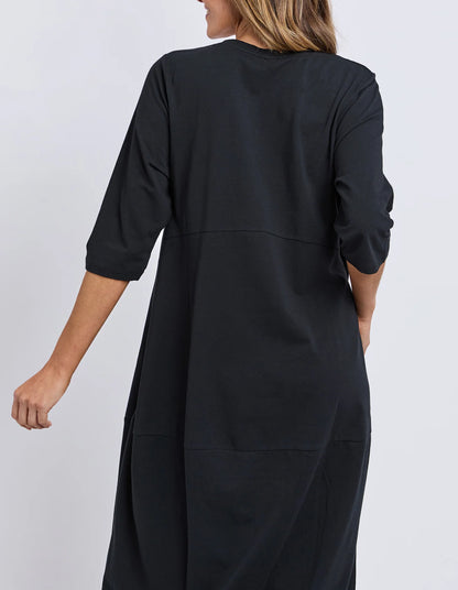 Elm Diana Dress 3/4 Sleeve - Black