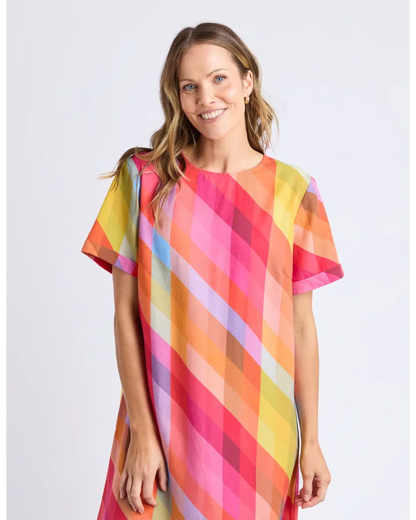 Elm Rena Dress - Striped Print