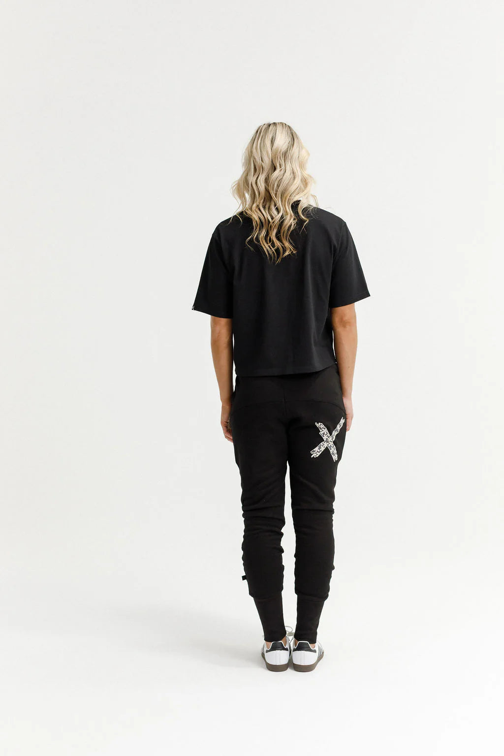 Homelee Apartment Pants - Winter Weight - Black with Graphite Daisy X