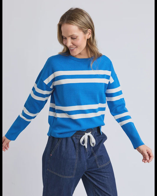 Elm Allison Crew - Royal Blue Stripe