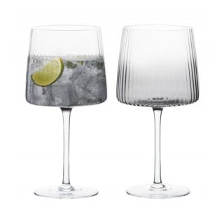 Anton Studio Designs Gin Glasses Empire Set of 2 - Smoke