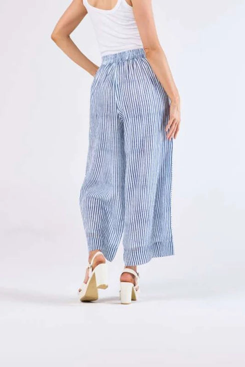Au Hasard D'un Voyage Pant - Blue/White Stripe