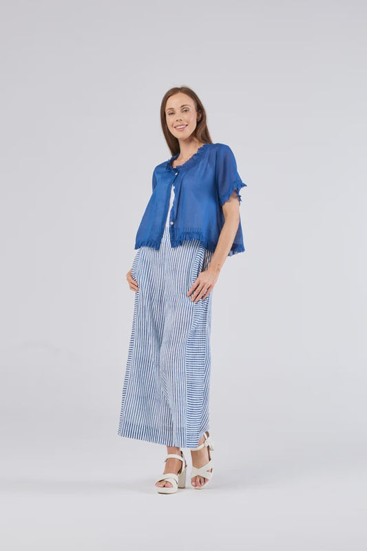 Au Hasard D'un Voyage Pant - Blue/White Stripe